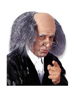 Spirit Halloween Bald Old Man Wig