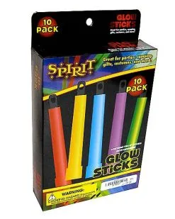Spirit Halloween 10 Pack Of Glow Sticks