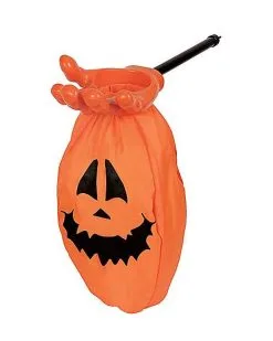 Spirit Halloween Pumpkin Loot Scoop Treat Bag
