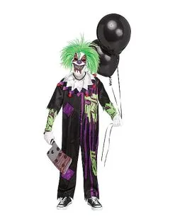 Spirit Halloween Kids Zombie Clown Costume