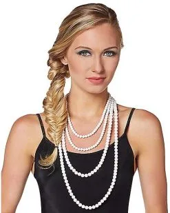 Spirit Halloween Faux Pearl Mermaid Necklace -Hot Sale Spirit Halloween Store 01413715 c