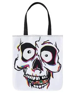 Spirit Halloween Skull Candy Window Tote Bag