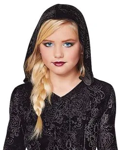 Spirit Halloween Kids Black Hooded Dress -Hot Sale Spirit Halloween Store 01558378 c