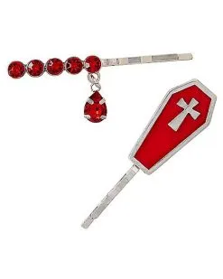 Spirit Halloween Vampire Teeth Hair Clips -Hot Sale Spirit Halloween Store 01582220 d