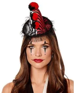 Spirit Halloween Scary Clown Mini Hat Headband