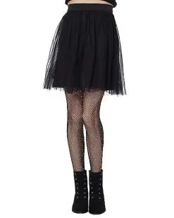 Spirit Halloween Kids Black Rhinestone Fishnet Tights